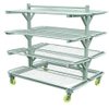 Fabric relaxing trolley rack
